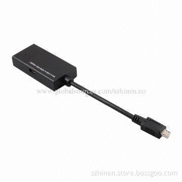 Micro USB to HDMI MHL Adapter, 1,280 x 720P Supports Maximum Resolution